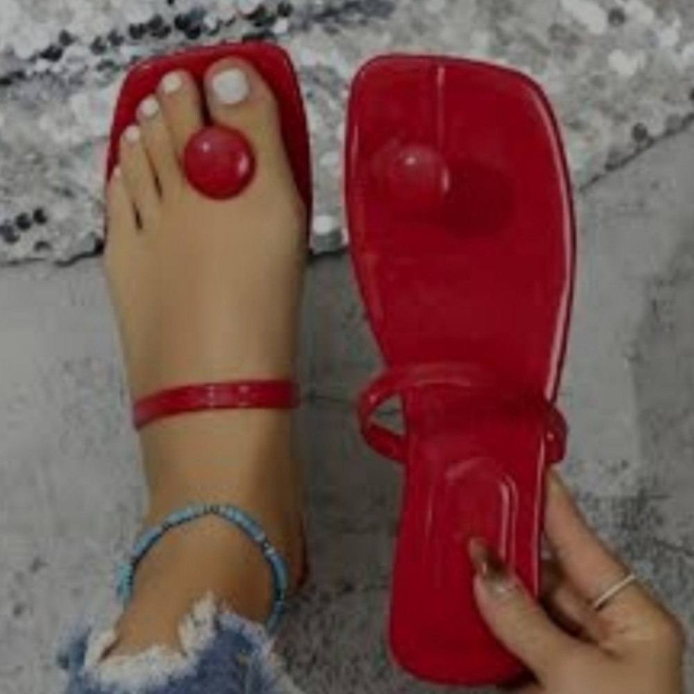 Women's Red Sandals Size 42 /US 10.5
